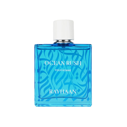 OCEAN RUSH EAU DE PARFUM 3.3 OZ  AQUA COLLECTION BY RAYHAAN
