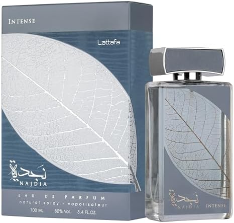Najdia Intense for Men Eau De Parfum Spray, 3.4 Ounce /100 ml by Lattafa