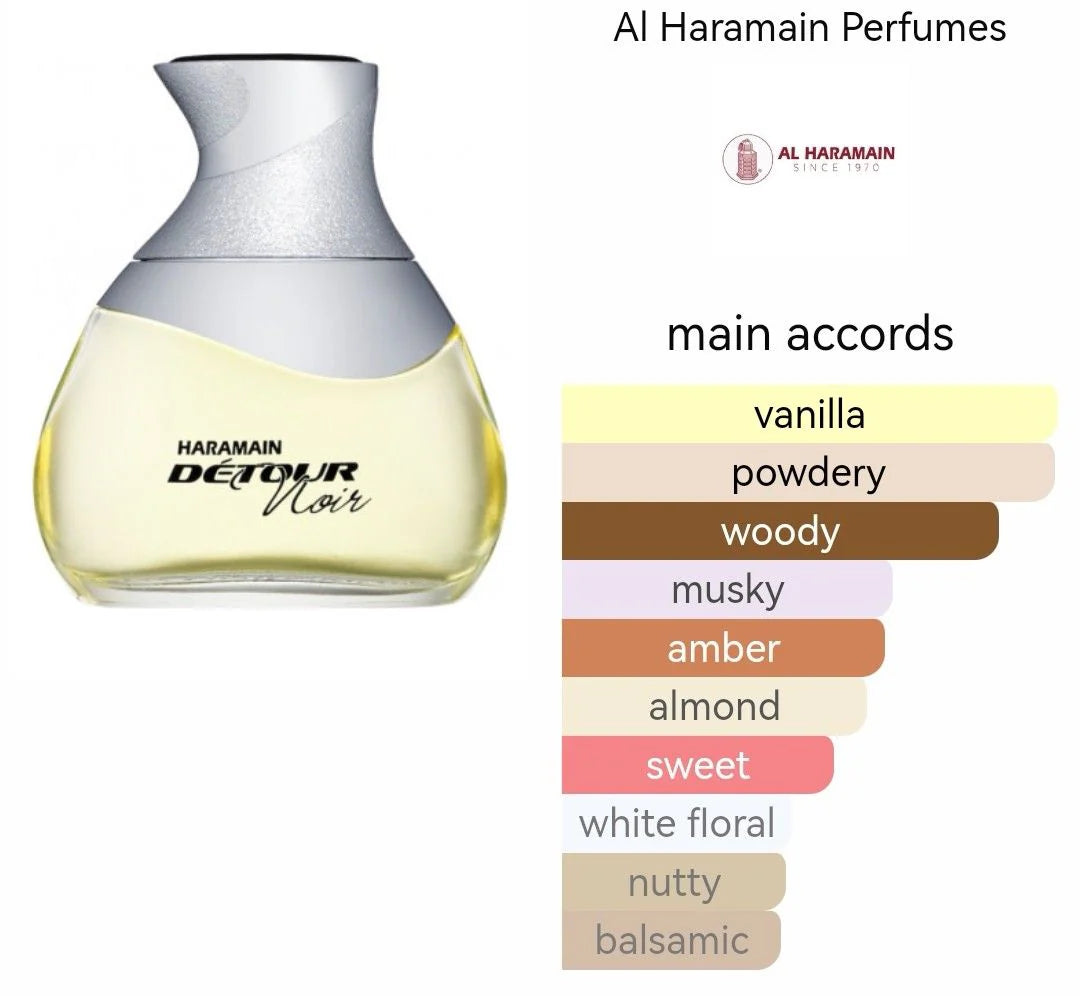 Al Haramain Detour Noir Eau de Parfume 3.33 oz